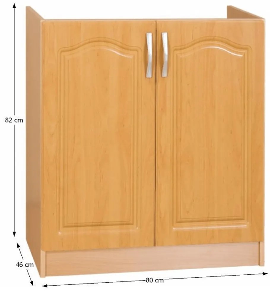 Dulap inferior de bucătărie Leite MDF klasik S80ZL. 788704