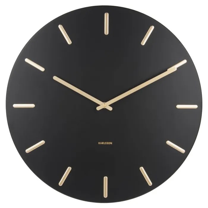 Ceas de perete Karlsson Charm, negru