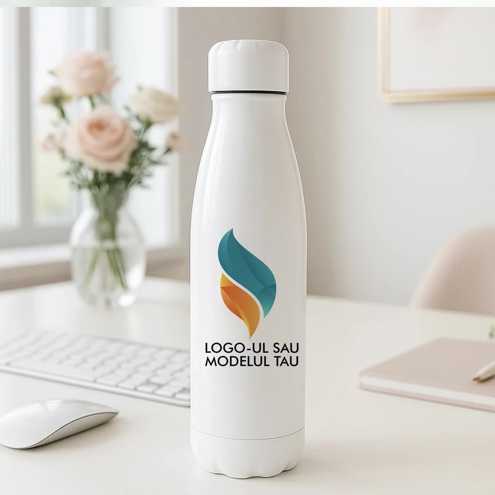 Sticla de apa personalizata cu logo, metalica, 700ml