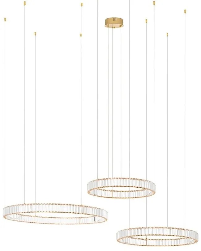 Lustra suspendata LED design ambiental Ring 3A auriu