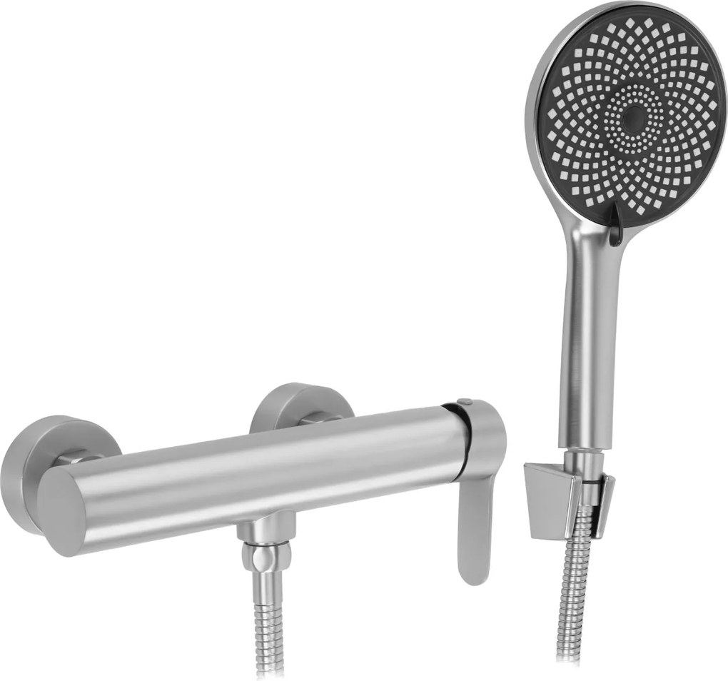 Baterie de duș REA Arcos Brush Nickel