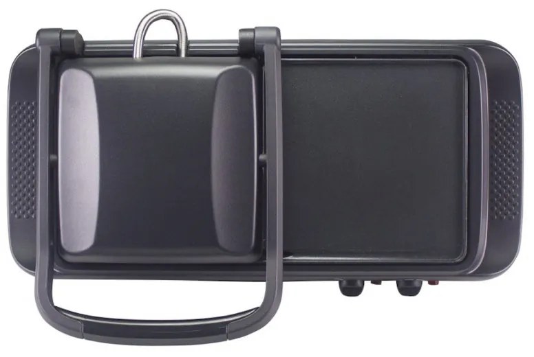 Resigilat: Gratar electric multifunctional Beper P101TOS501, 3in1, 1600W, Acoperire antiaderenta, Negru