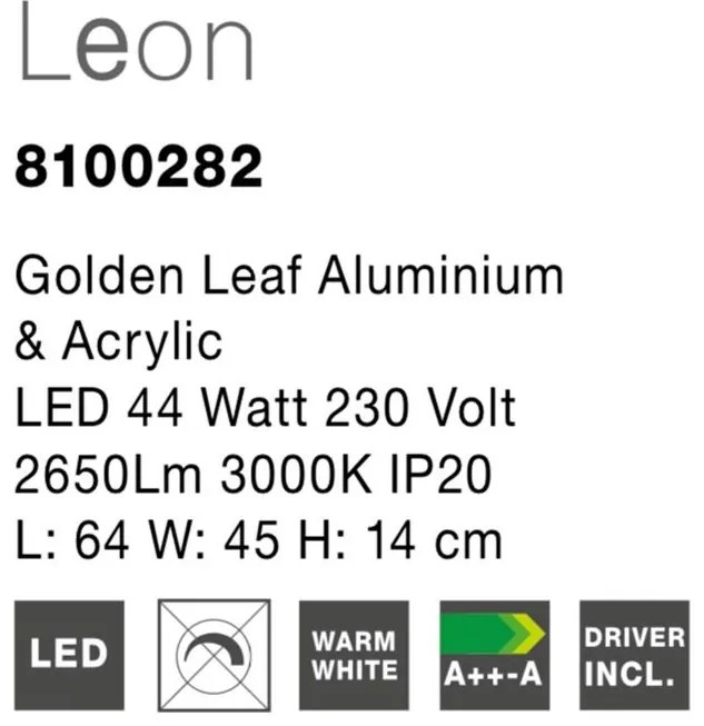 Lustra moderna aplicata, LED Leon