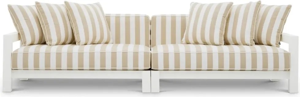 Canapea de interior/ exterior design LUX Cap-Antibes, alb mat