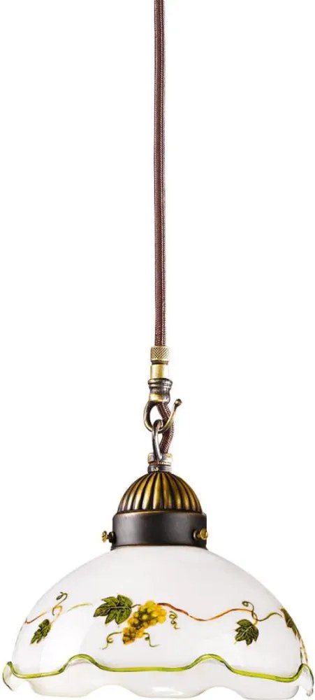 Kolarz 731.30.110 - Pendul pe cablu NONNA, 1xE27/75W/230V, Ø 20 cm, culoare vin