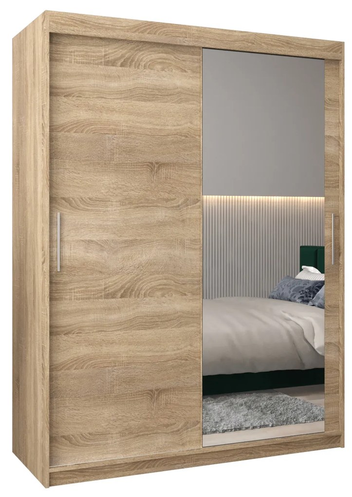 Dulap de haine 150 cm Toki 2 (stejar sonoma + stejar sonoma). 1064998
