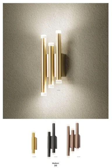 Aplică LED Redo 01-2033 MADISON 4xLED/4W/230V auriu