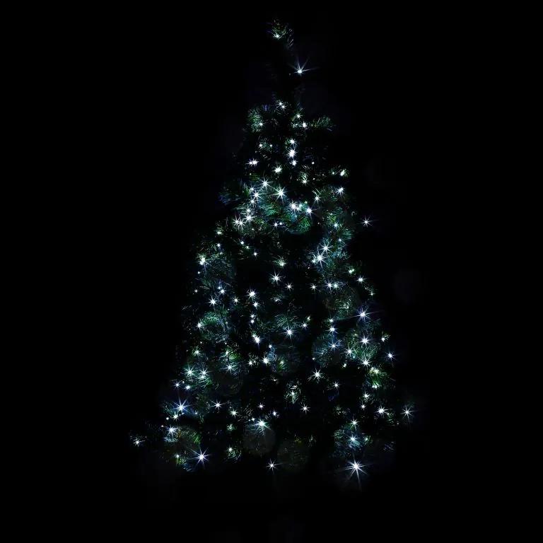 Lumini de Crăciun 5 m, 50 LED-uri, alb rece, cablu verde