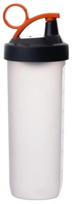 Sticlа pentru apa Hermia 503HRN1166, 740 ml, Fara BPA, Plastic, Alb/Portocaliu