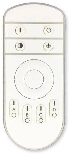 Lustră LED aplicată dimabilă LED/50W/230V 3000-6500K neagră Top Light + telecomandă