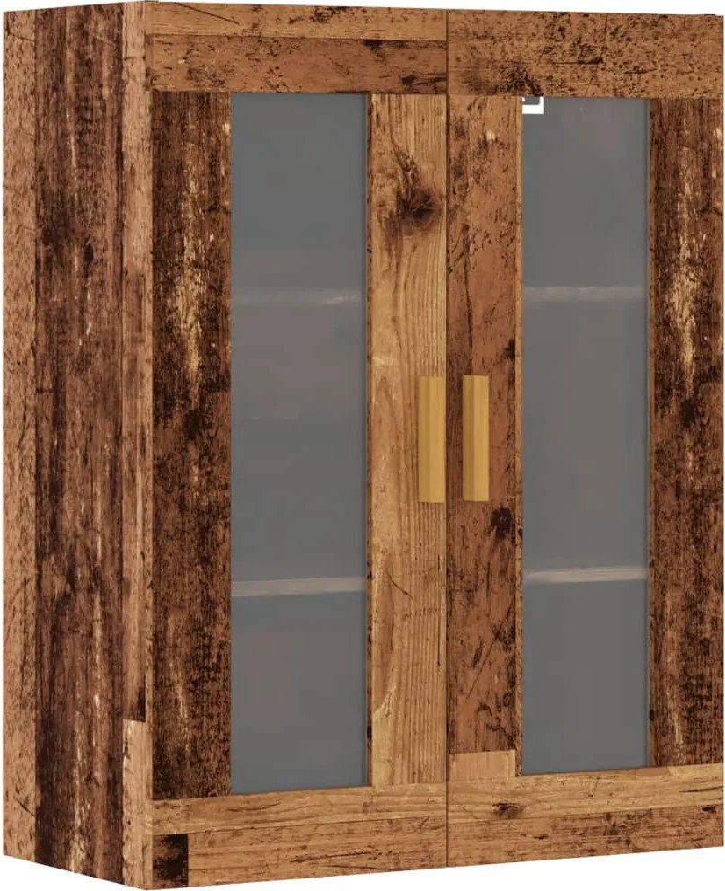 vidaXL Dulap de perete suspendat, lemn vechi, 69,5x34x90 cm