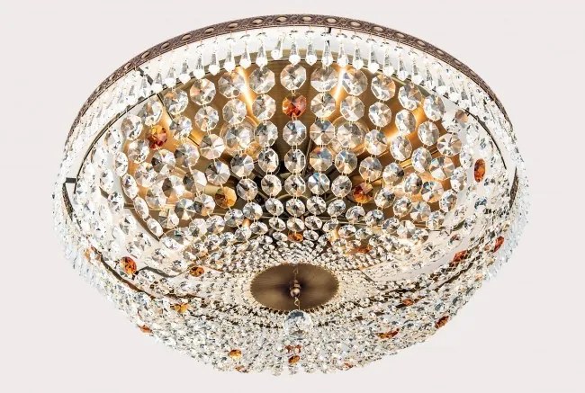 Lustra aplicata cristal Schöler design de lux Sheraton 65cm, antique brass