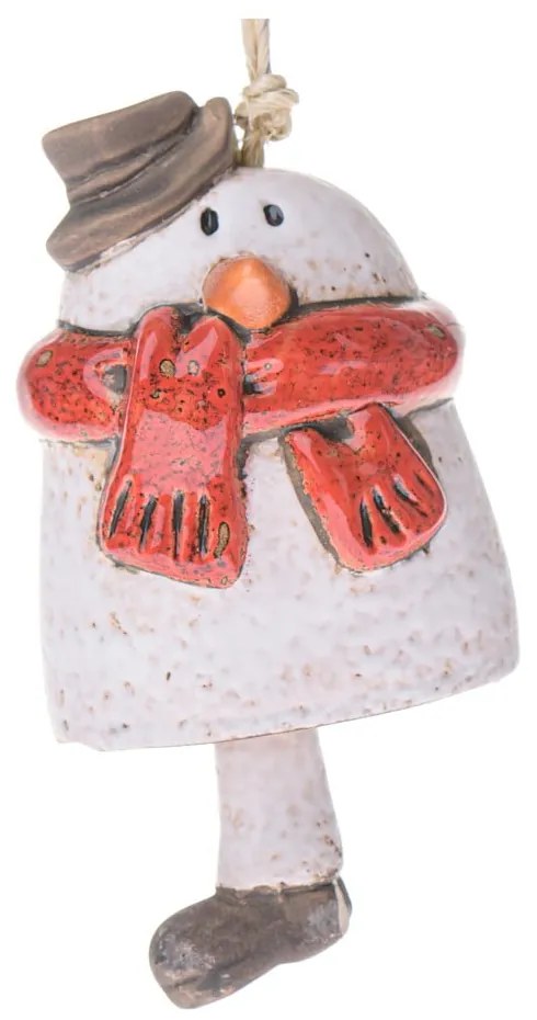 Ornament de Crăciun din ceramică 10 cm Snowman – Dakls