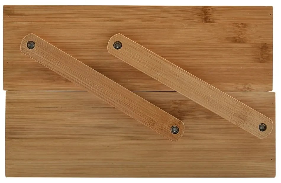 Organizator de baie în culoare naturală pentru cosmetice, din bambus Isalys – MSV