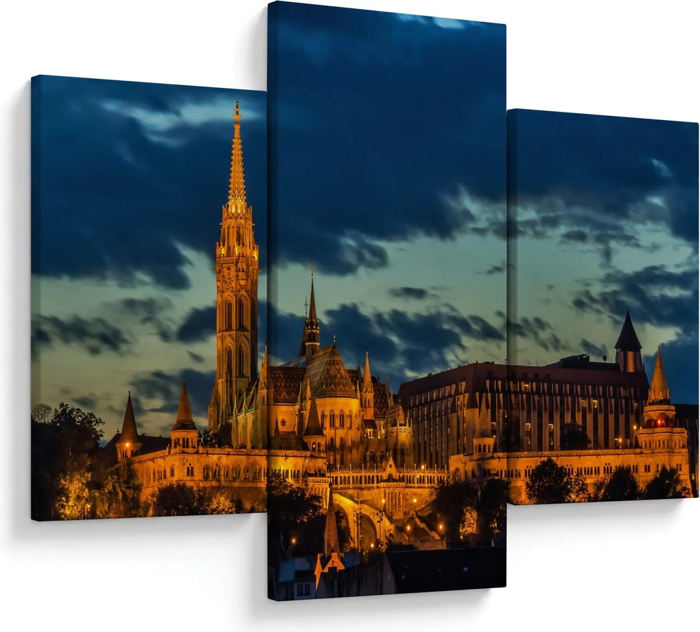 Tablou cu construcție iluminată (90x60 cm)