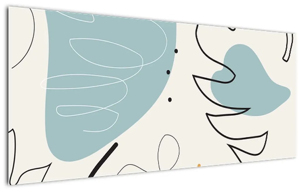 Tablou - Ilustrație de frunze (120x50 cm)