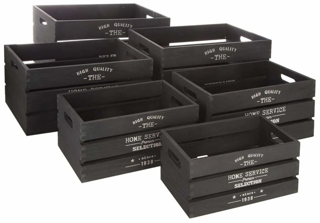 Set 6 cutii de depozitare decorative