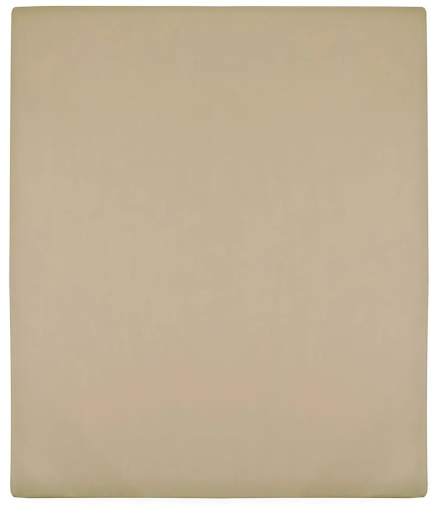 vidaXL Cearșaf de pat cu elastic, 2 buc, gri taupe, 140x200 cm bumbac
