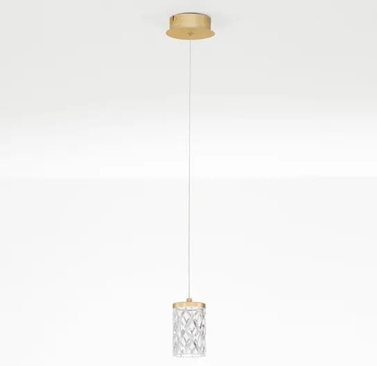 Pendul auriu suspendat LED PHOS