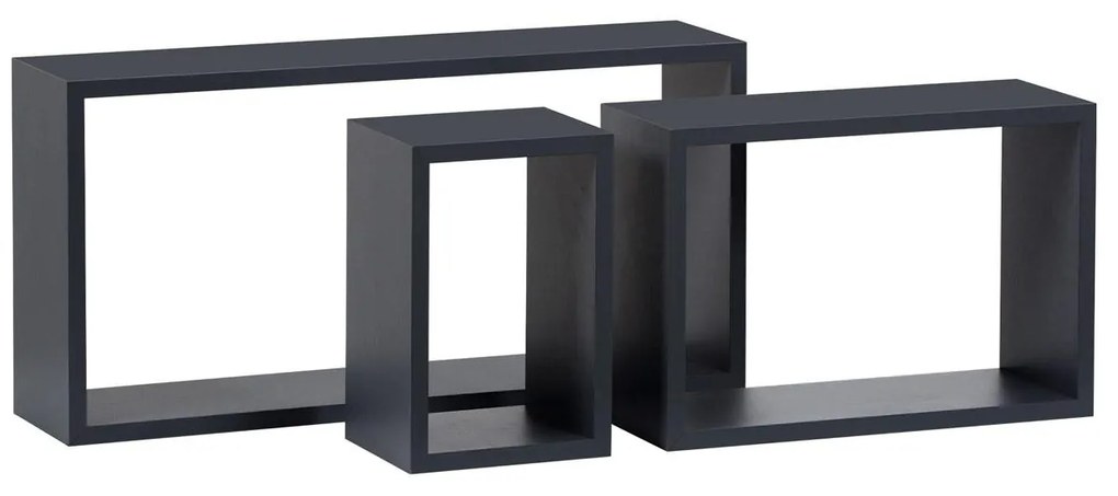 Set 3 rafturi de perete Pentiassa (gri mat). 1121158