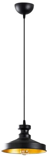 Lustră pe cablu BERCESTE 1xE27/40W/230V neagră