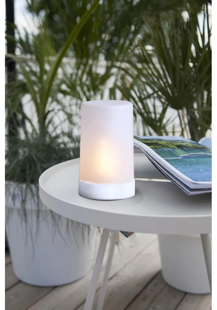 Corp de iluminat pentru exterior cu LED Star Trading Candle Flame, înălțime 14,5 cm, alb