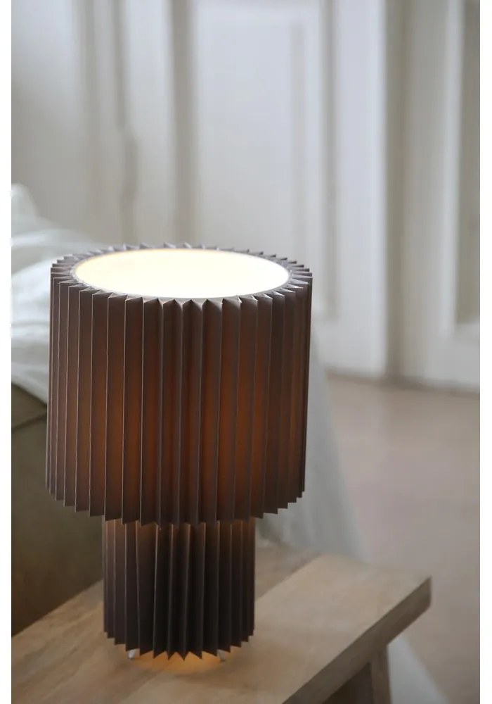 Veioză gri cu abajur textil (înălțime 32 cm) Catis – Markslöjd