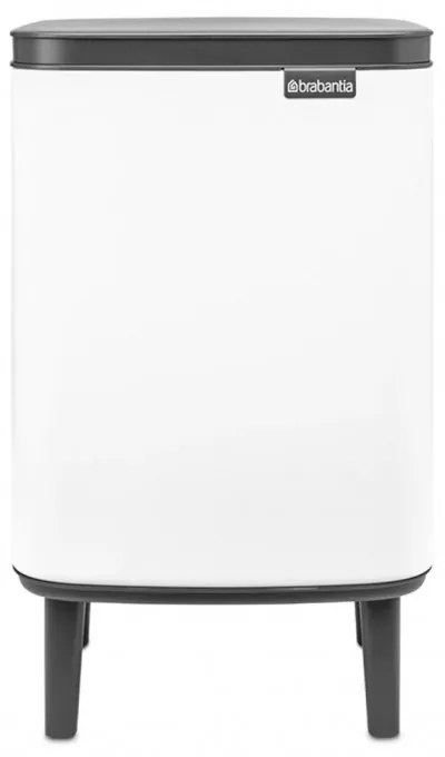 Cos de gunoi Brabantia Bo Small Hi 1006643, 7 L, Deschidere lina si silentioasa, Baza antiderapanta, Alb