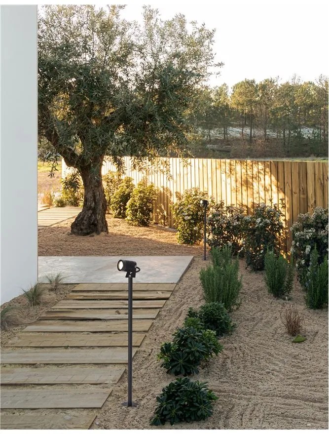 Stalp LED modern pentru iluminat exterior IP65 FEND H-64cm