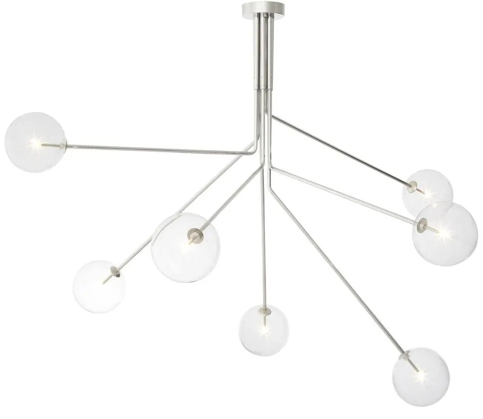 Lustra dimabila design LUX cu 7 brate Topaz nickel 114893 HZ