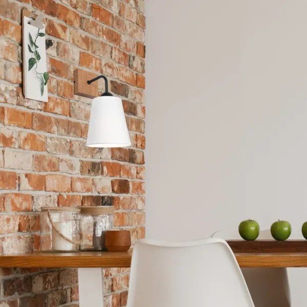 Aplică LULA 1xE27/60W/230V stejar