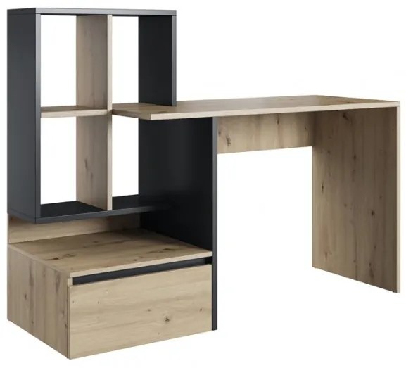 Masă PC Paca 2 (stejar artisan + antracit). 1048465