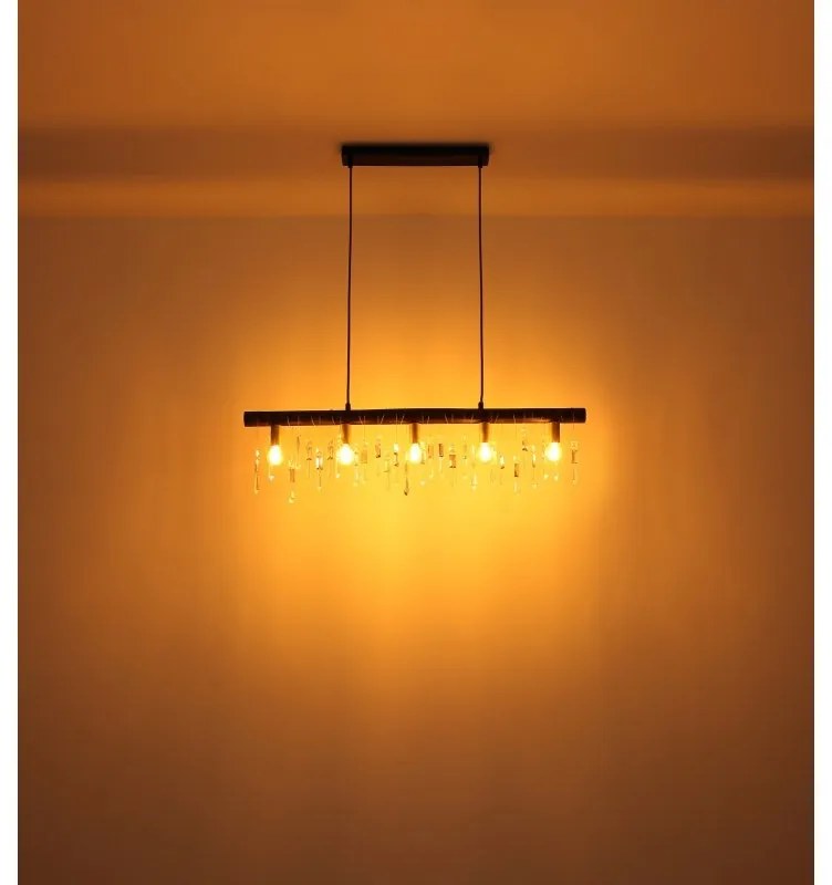 Lustra suspendata design modern Kira I negru