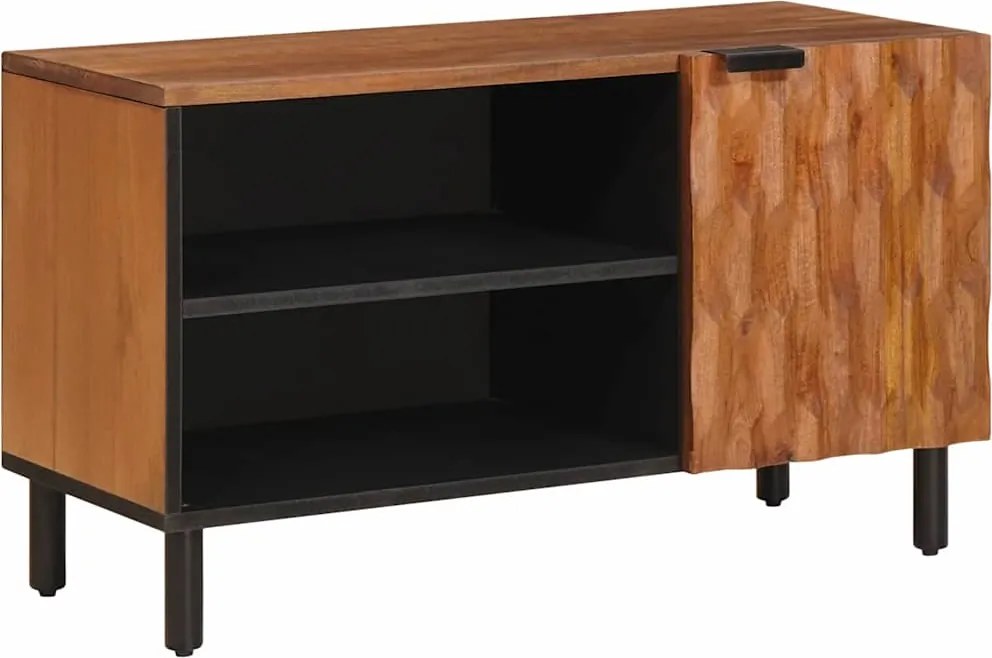vidaXL Cabinet TV cu depozitare Finisaj Acacia Maro 80 x 33 x 46 cm