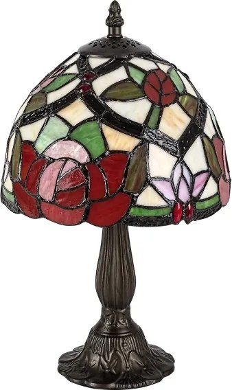 Brilagi - Lampă de masă Tiffany cu vitralii GARLAN 1xE14/40W/230V