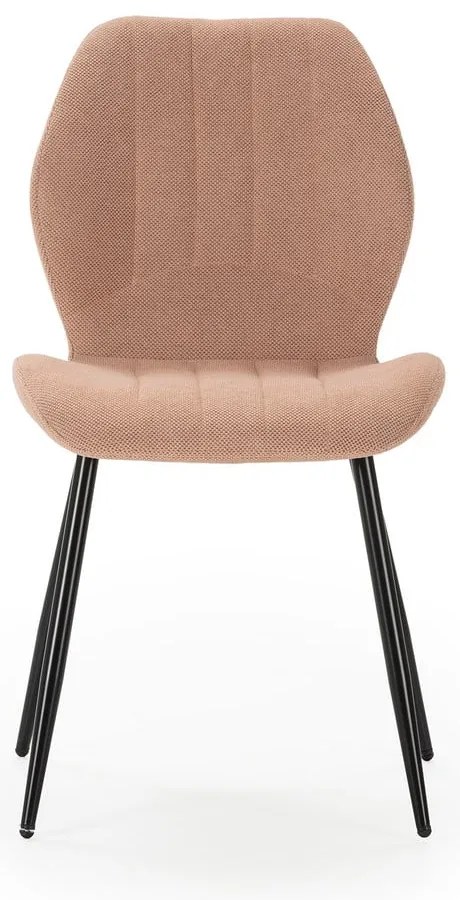 Scaune de dining în culoarea somonului 4 buc. Milu – Marckeric