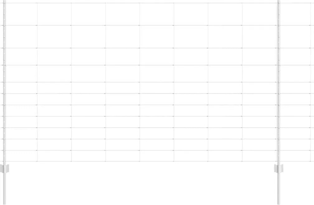 vidaXL Gard cu Stâlp Argintiu 1,4 x 50 m Oțel