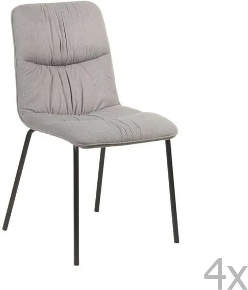 Set 4 scaune Design Twist Cerlak, gri