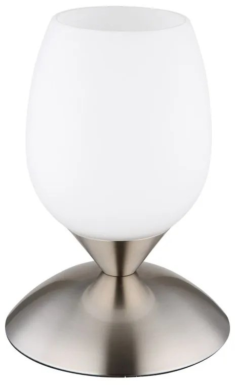 Veioza/Lampa de masa design decorativ KUWAITA nickel/opal