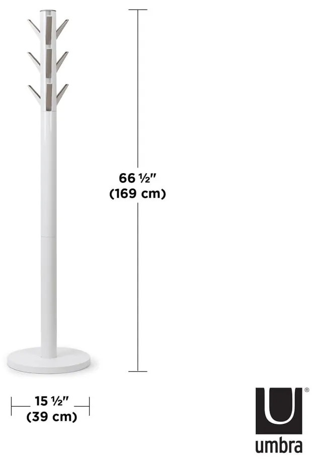 Cuier alb din lemn de arbore de cauciuc Flapper – Umbra