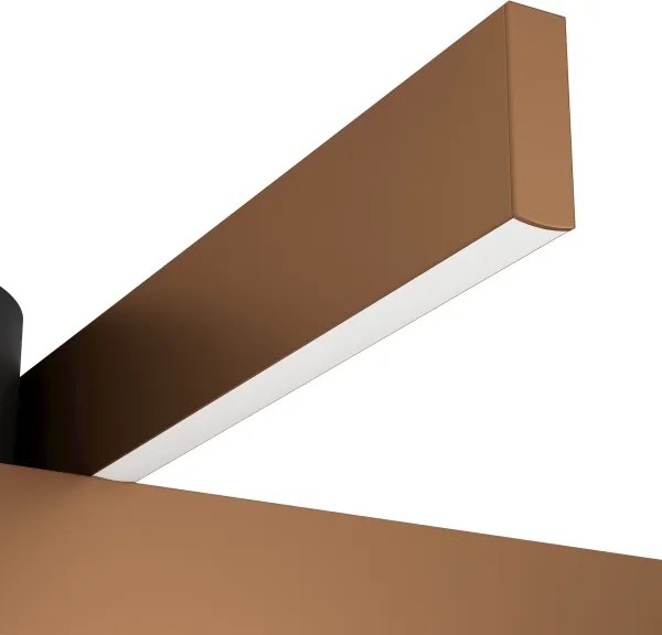 Eglo 901863 - Plafonieră LED RGBW FOLCINO-Z dimabilă, 2xLED/18W/230V, cupru/negru