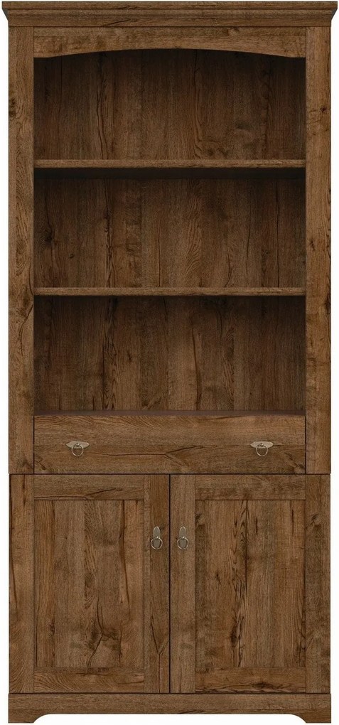 Biblioteca PATRAS, stejar april, PAL, 93x45x201 cm