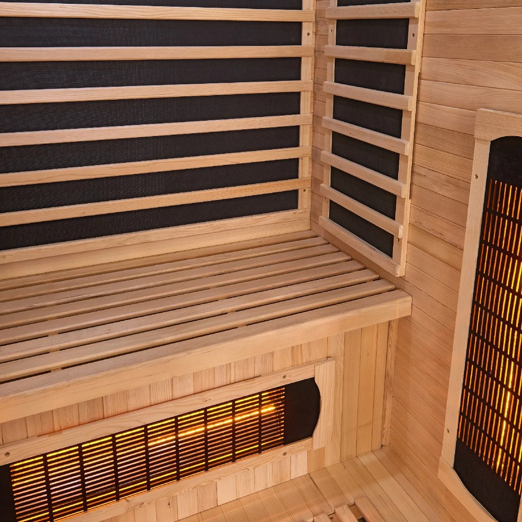Infračervená sauna Skara čierna s technológiou Dual