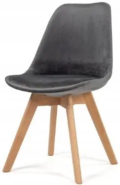 Scaune de sufragerie 4buc stil scandinav Grey Glamor