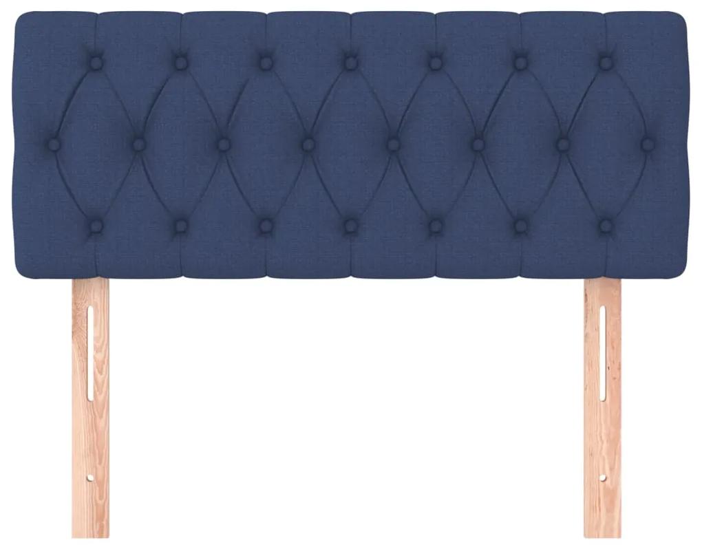 Tablie de pat, albastru, 100x7x78 88 cm, textil 1, Albastru, 100 x 7 x 78 88 cm