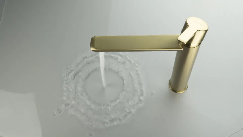 ARNIKA - Baterie de Lavoar Înalta Finisaj Auriu Periat BQA_R20N