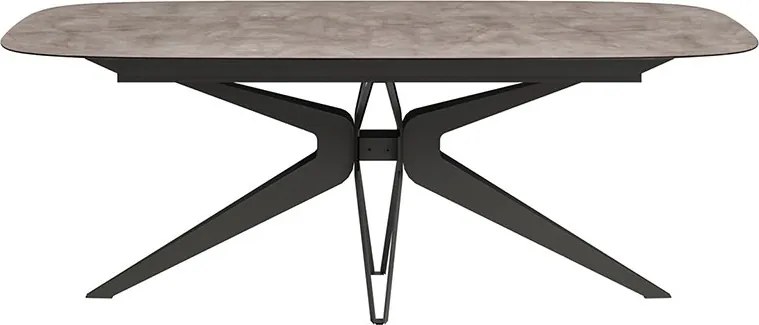 Masă lemn masiv de dining Narla cu blat fix - 275 cm