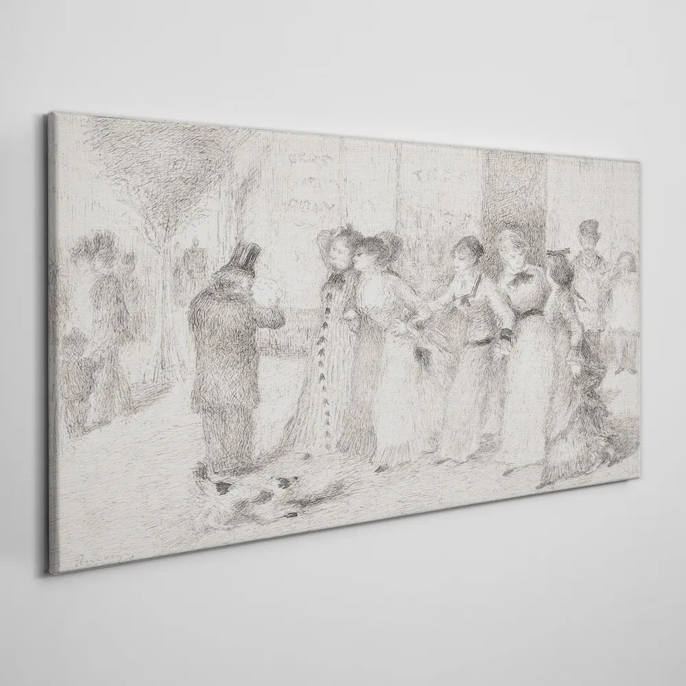 Tablou canvas Desen schiță a unei femei