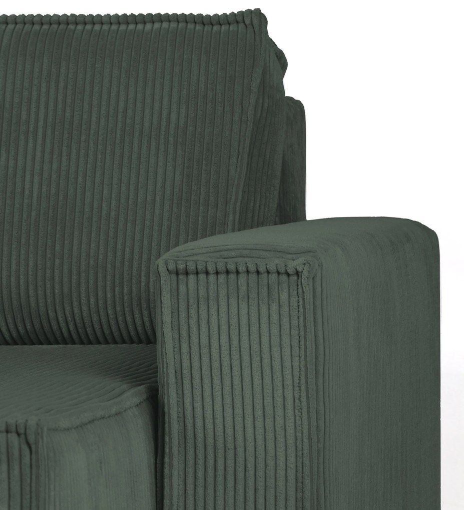 Canapea extensibila cu trei locuri verde inchis SMART