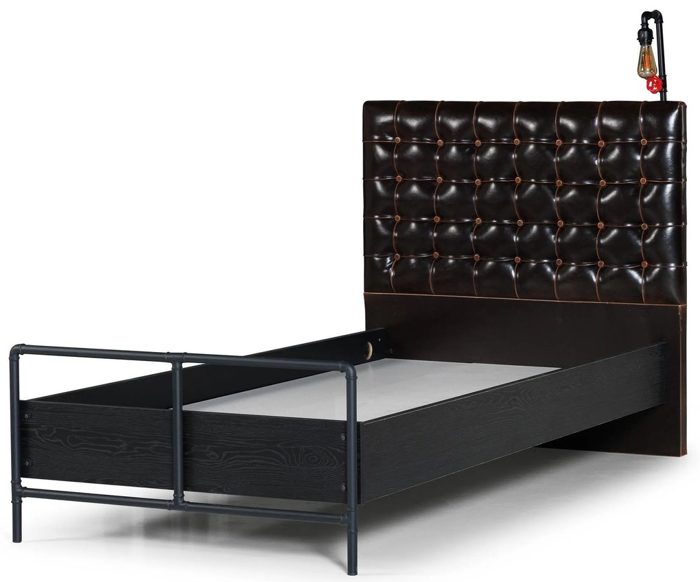Tabile tapitata pentru pat Valve 137x6x115 cm Negru